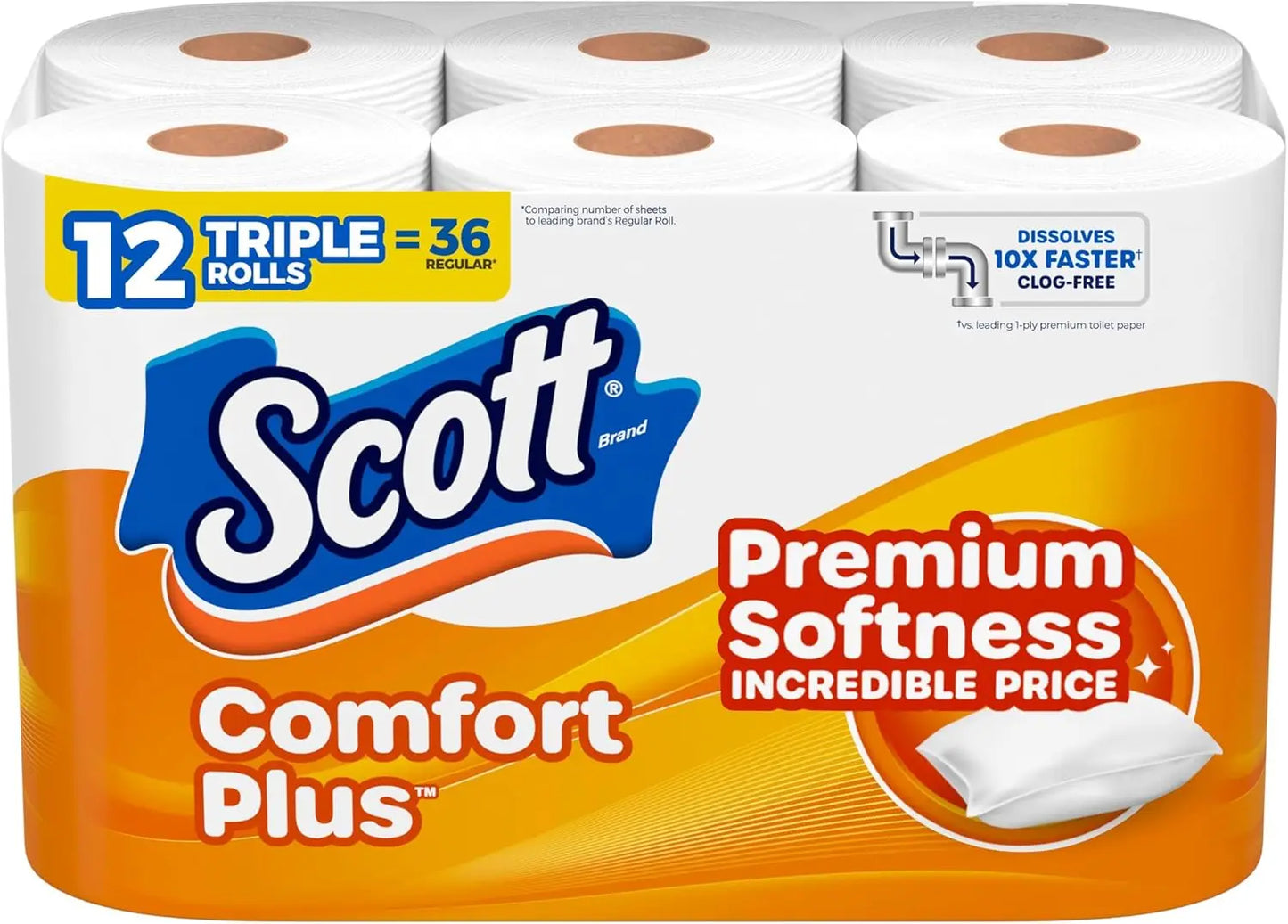 Toilet Paper 12 Triple Rolls Septic Safe Premium Quality