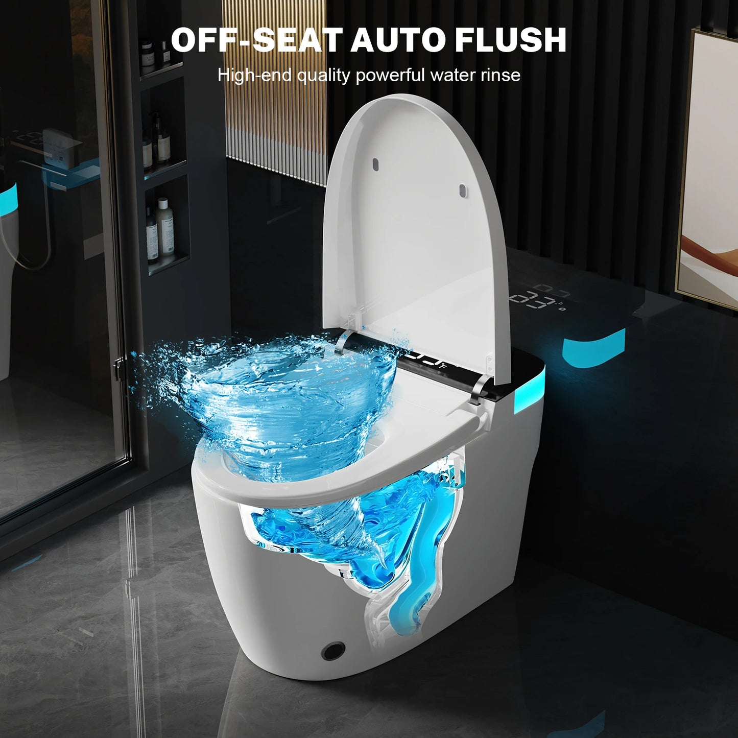 Smart Heated Bidet Toilet Seat With Warm Water And Comfort