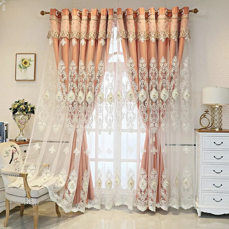 Luxury Vintage Embroidered Curtains