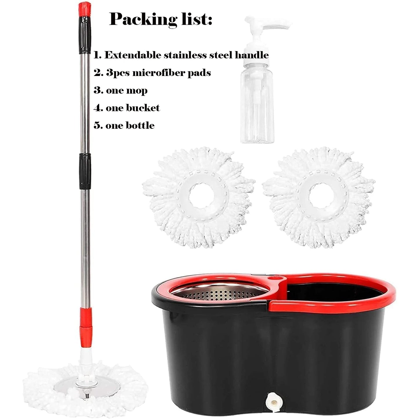 360 Degree Spin Mop Bucket With Wring System Eco Friendly