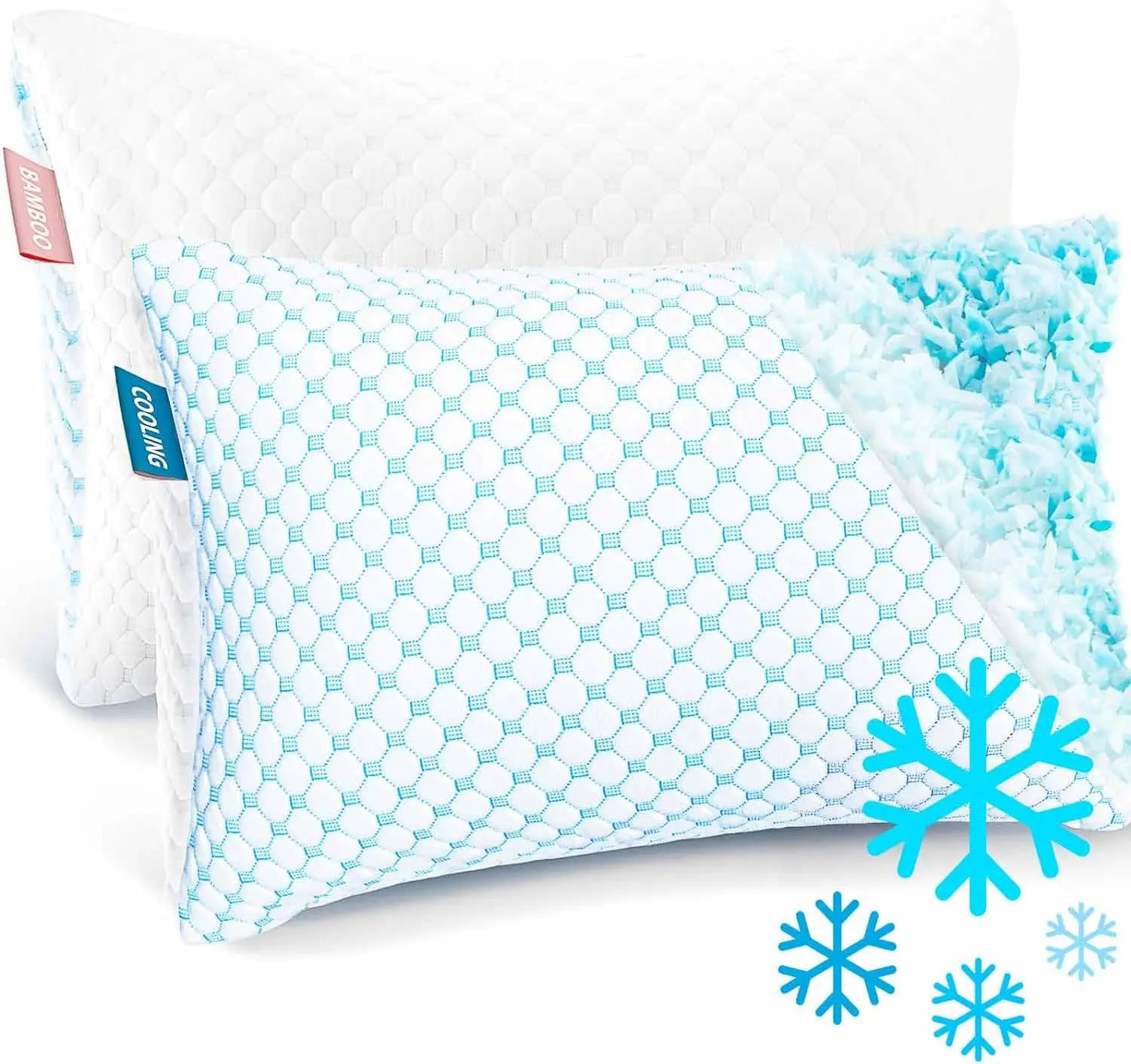 Cooling Gel Pillows With Polyester Filling For All Night Comfort