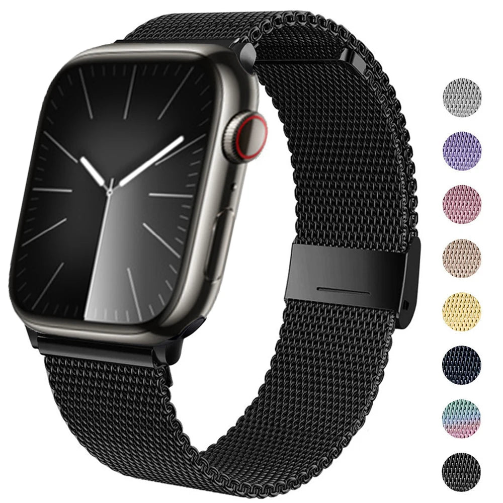 Jansin Stainless Steel Watch Strap For Apple Watch