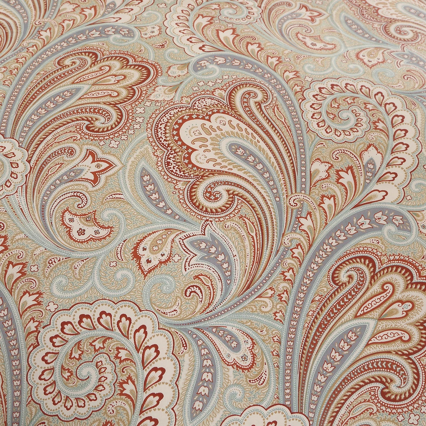 3pc Egyptian Paisley Cotton Duvet Cover Set