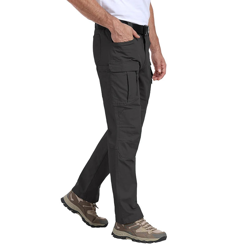 Men's 15-Pockets Lightweight Cargo Pants