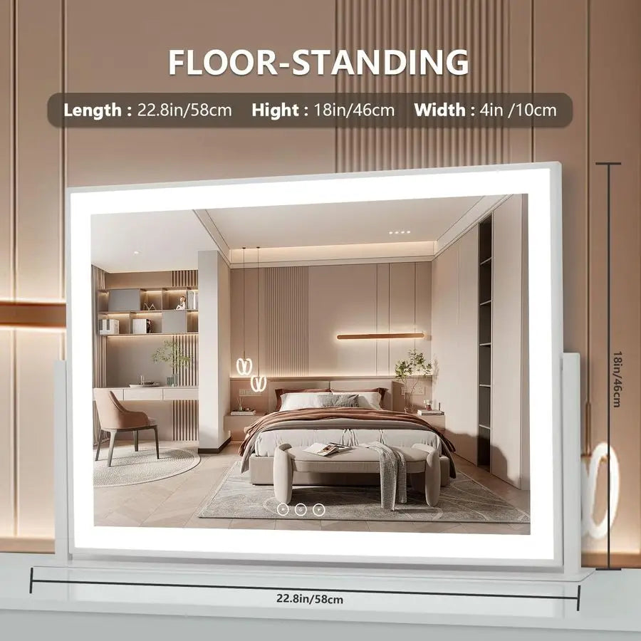 LED Lighted Makeup Mirror With Smart Touch Control