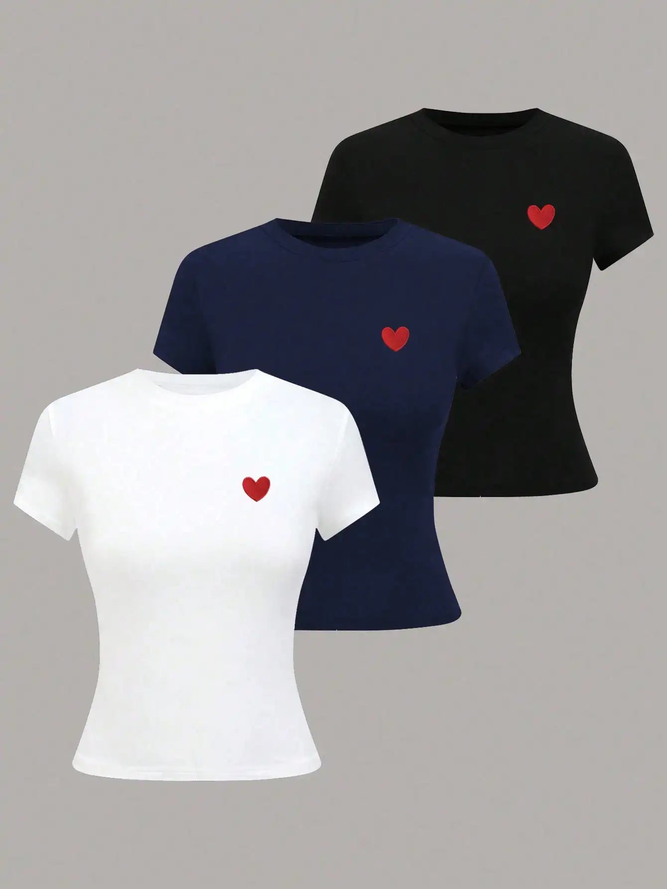 Women's Short Sleeve Knit T Shirt With Elastic Fabric
