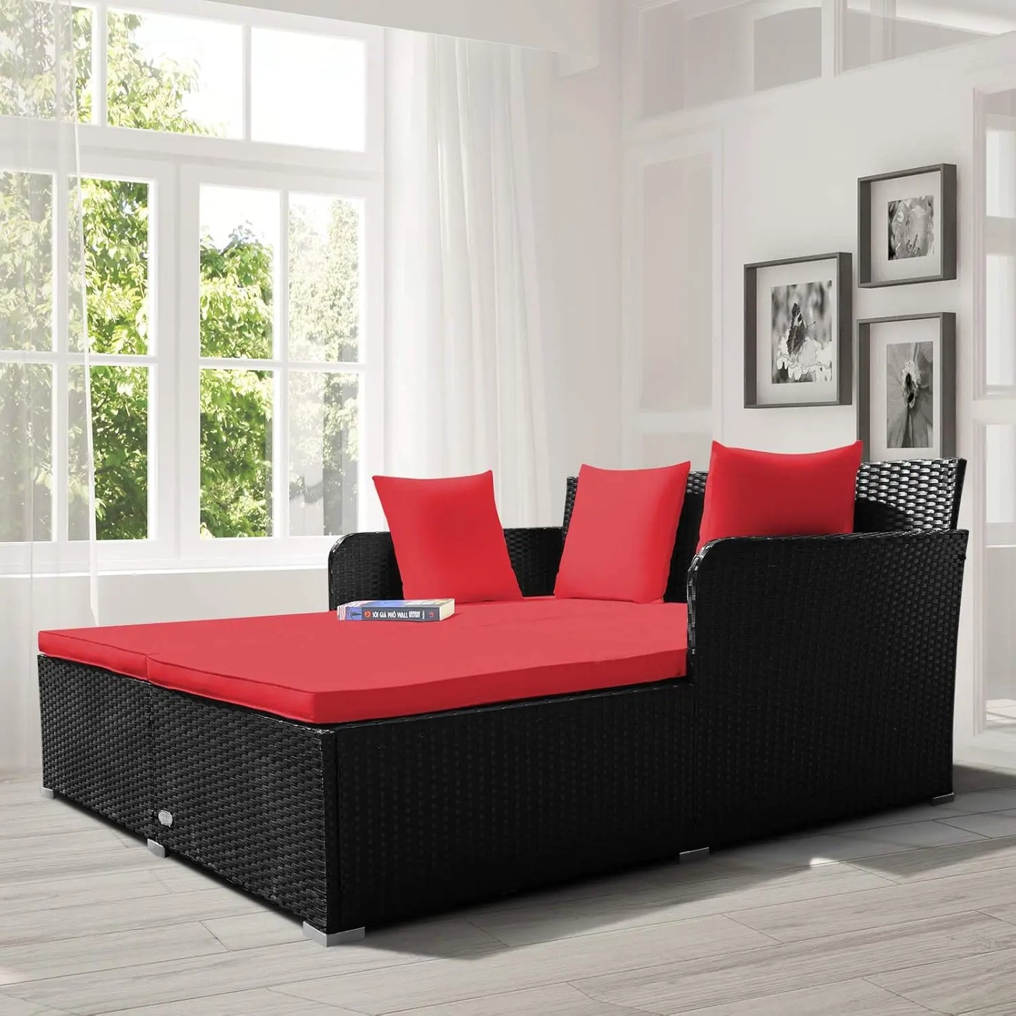 Outdoor Rattan Daybed For Garden And Patio Furniture