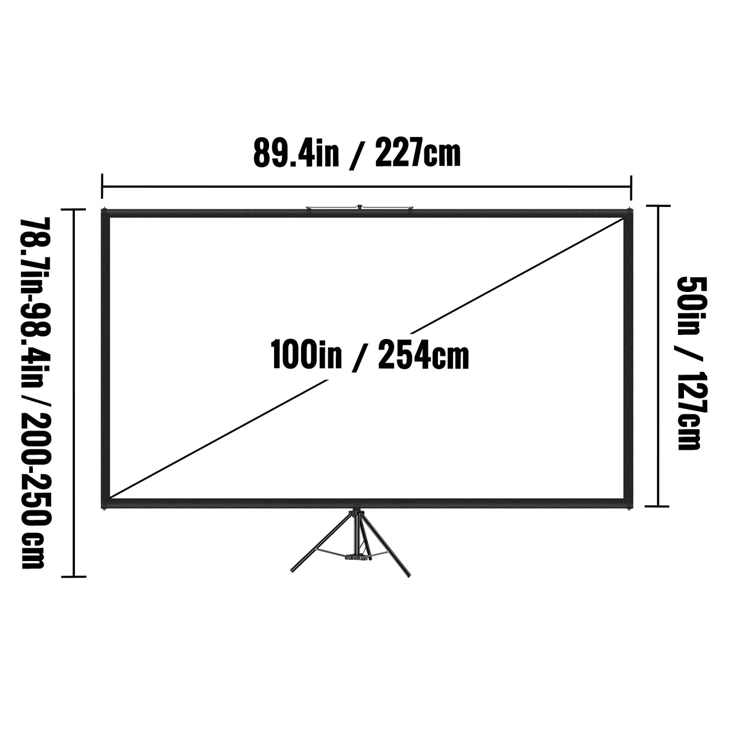 SucceBuy 4K Portable Projection Screen for Indoor and Outdoor Cinema