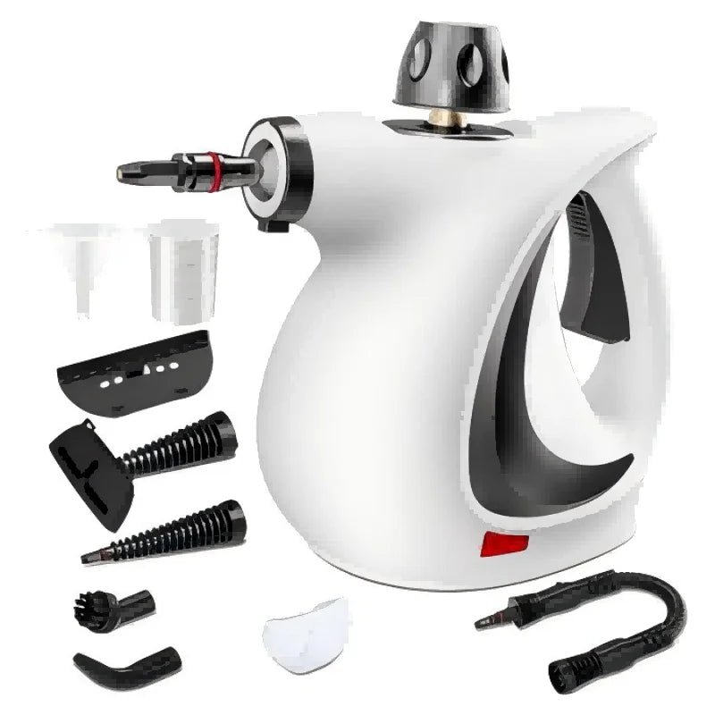 High Temperature Handheld Steam Cleaner 9 Piece Set Portable 350ml