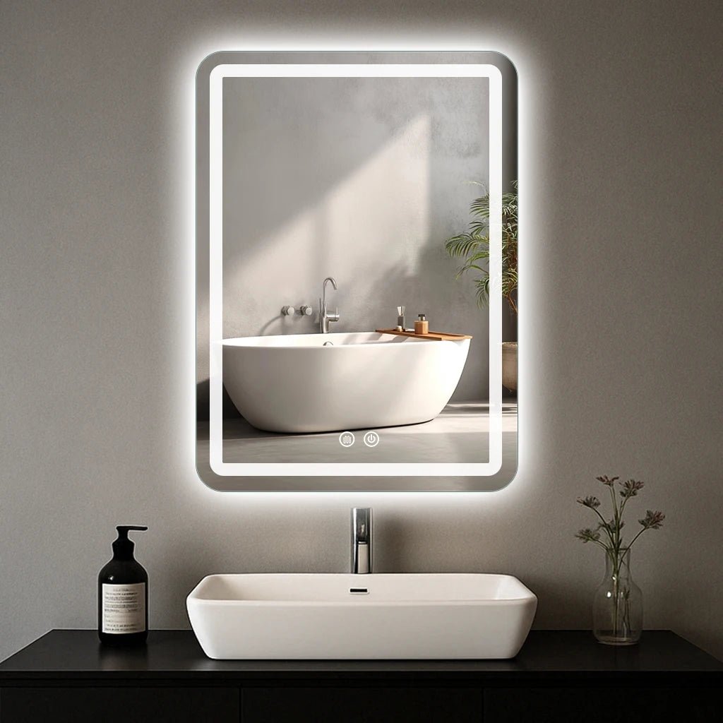 MYGIIVOVO Dimmable LED Bathroom Mirror With Three Color Temperatures