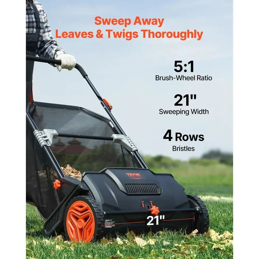 Heavy-Duty Lawn Sweeper