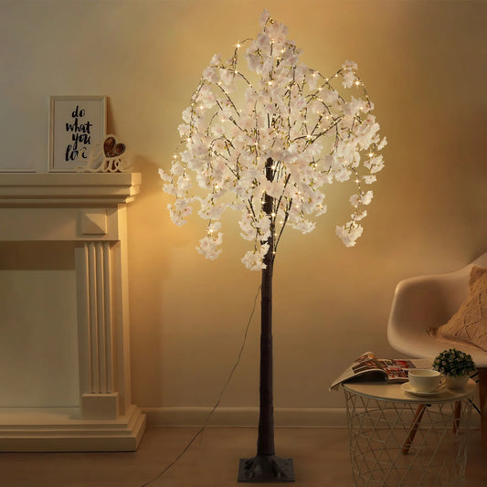 Cherry Blossom Tree LED Floor Lamp For Indoor Home Use