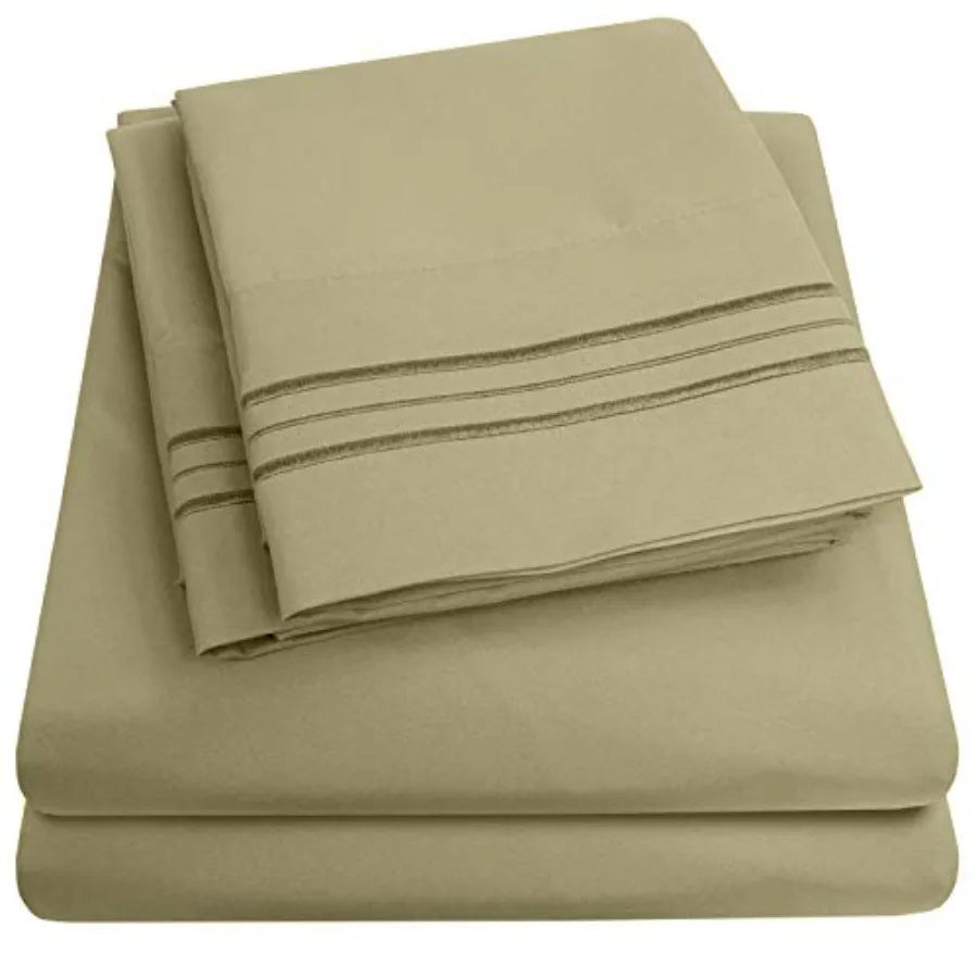 100 Percent Bamboo Fiber Luxury RV Bed Linen Set Six Piece Wrinkle Resistant