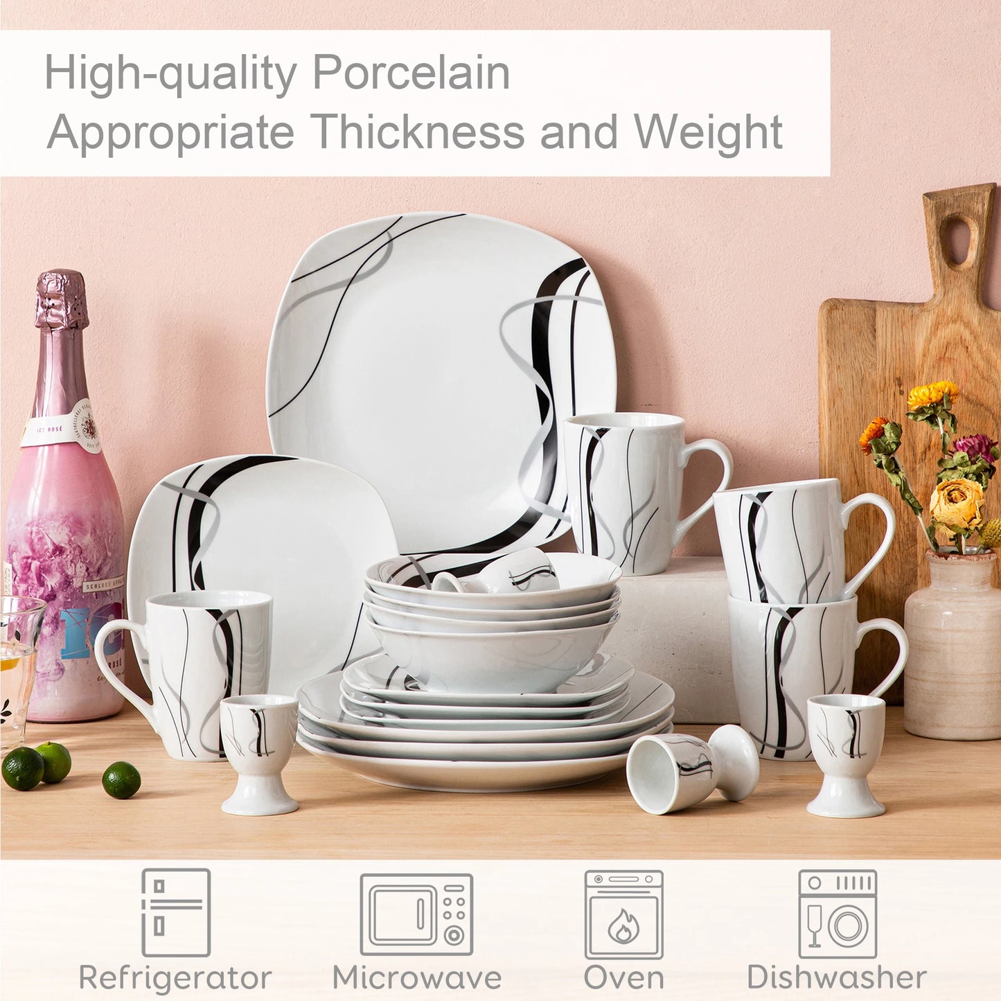 Fiona Porcelain Dinnerware Set Collection