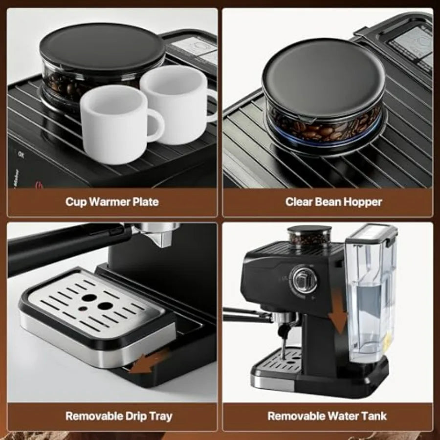 Professional Home Espresso Machine for Small Batches and Easy Brews