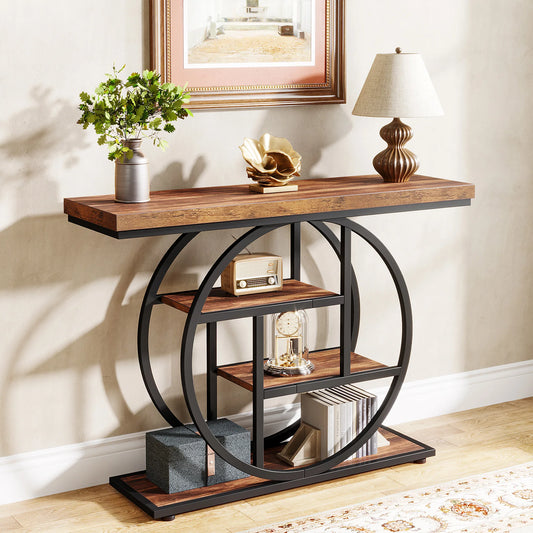 4 Tier Entryway Sofa Table For Living Room