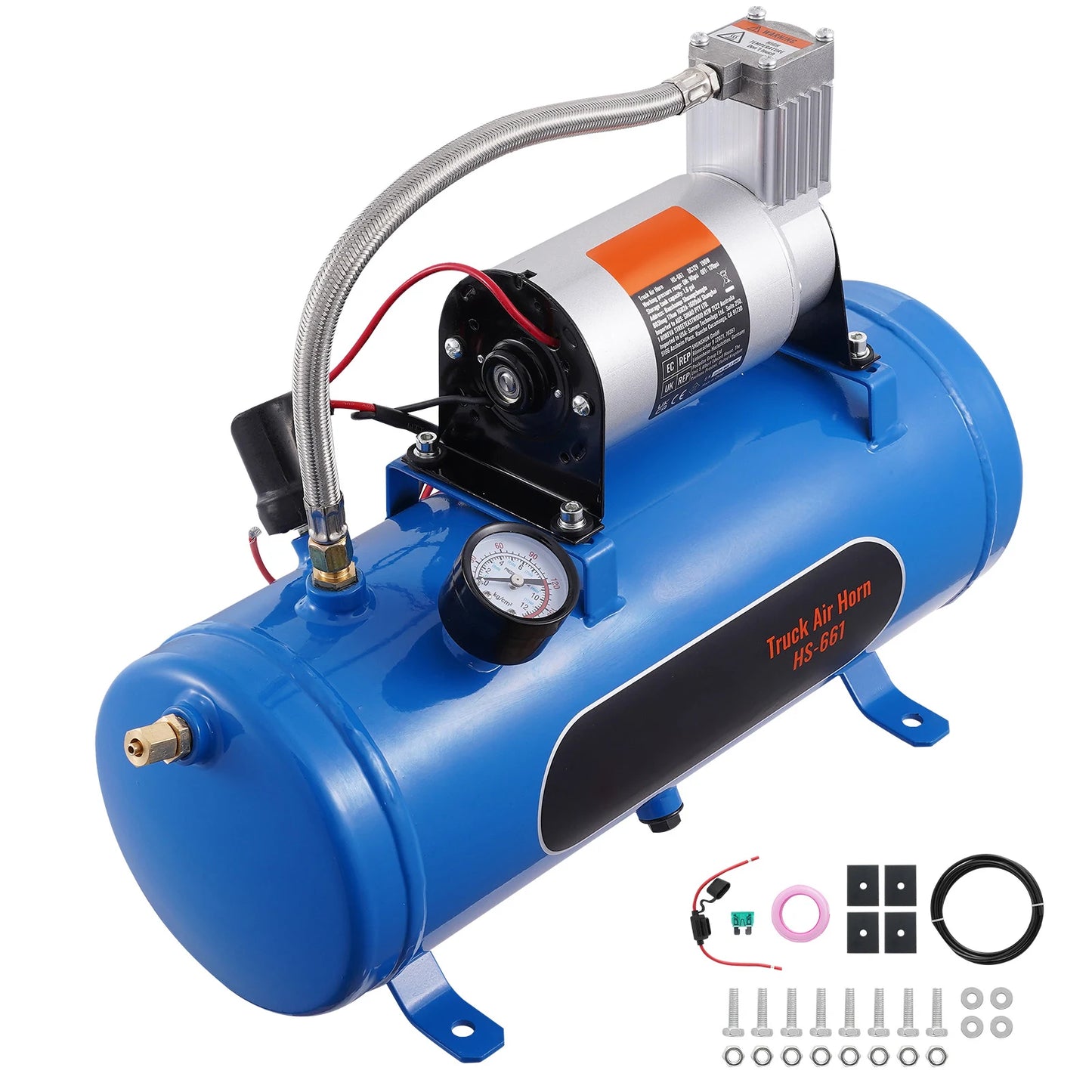 Succebuy 12V Air Compressor With Tank 120 PSI Onboard System