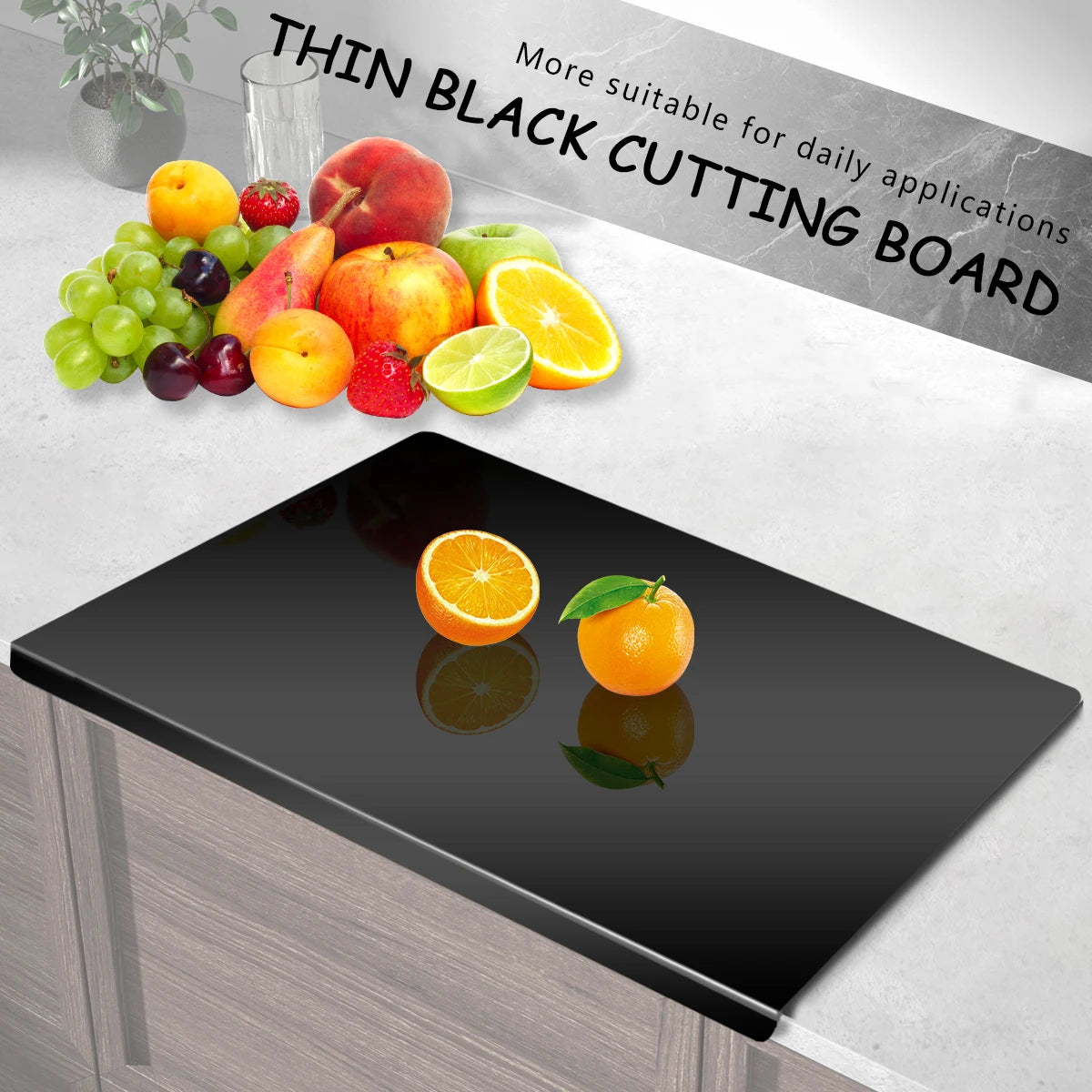 Non Slip Acrylic Cutting Board With Lip For Easy Cleaning