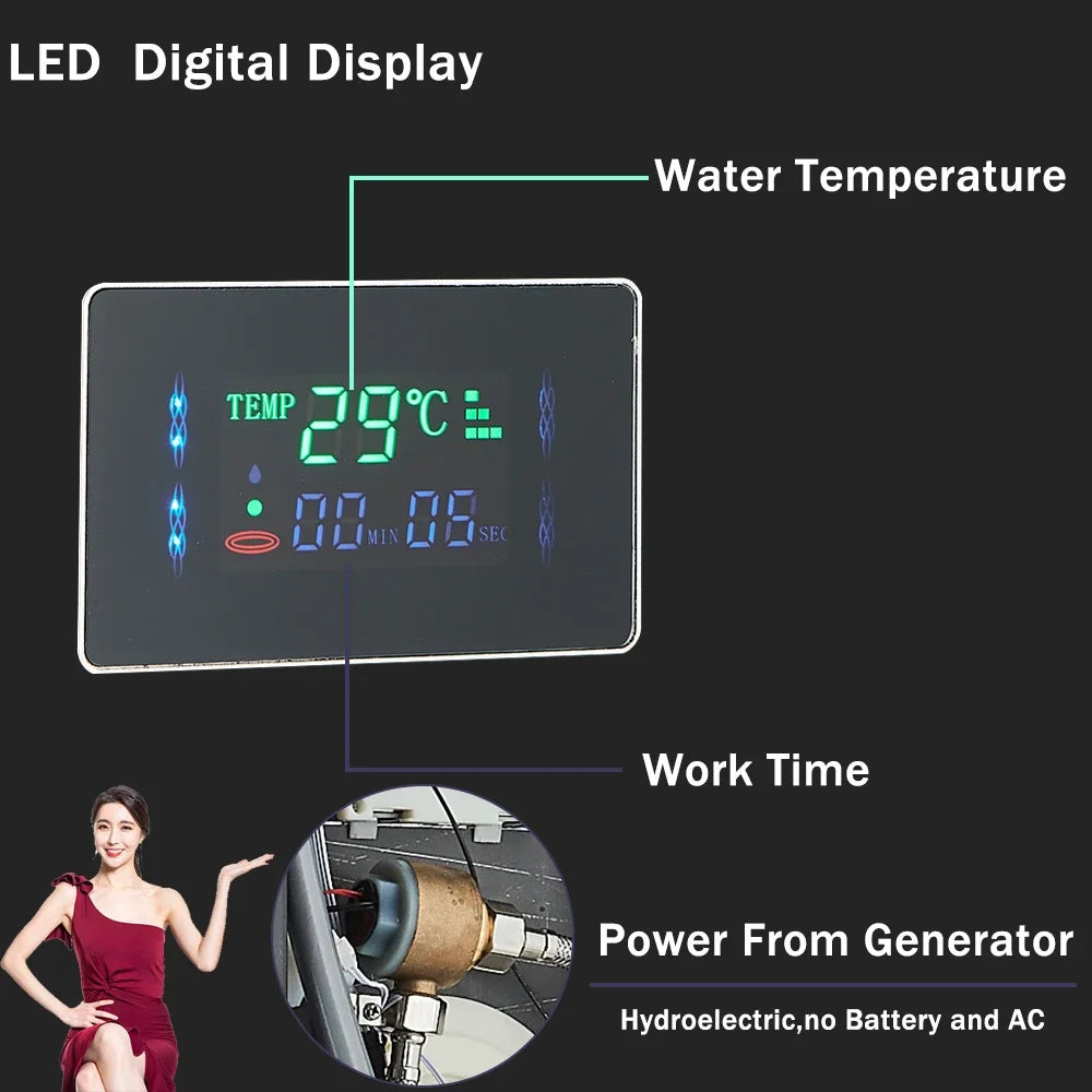 Rozin Intelligent LCD Shower Column System With 6 Modes