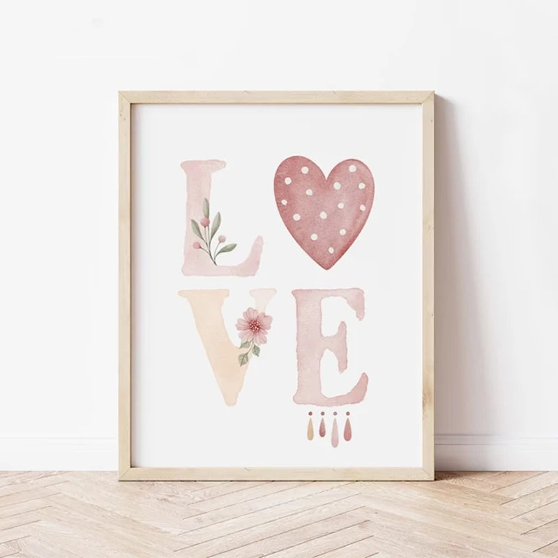 Bohemian Rainbow Series Canvas Painting Unframed Modern Animal Art