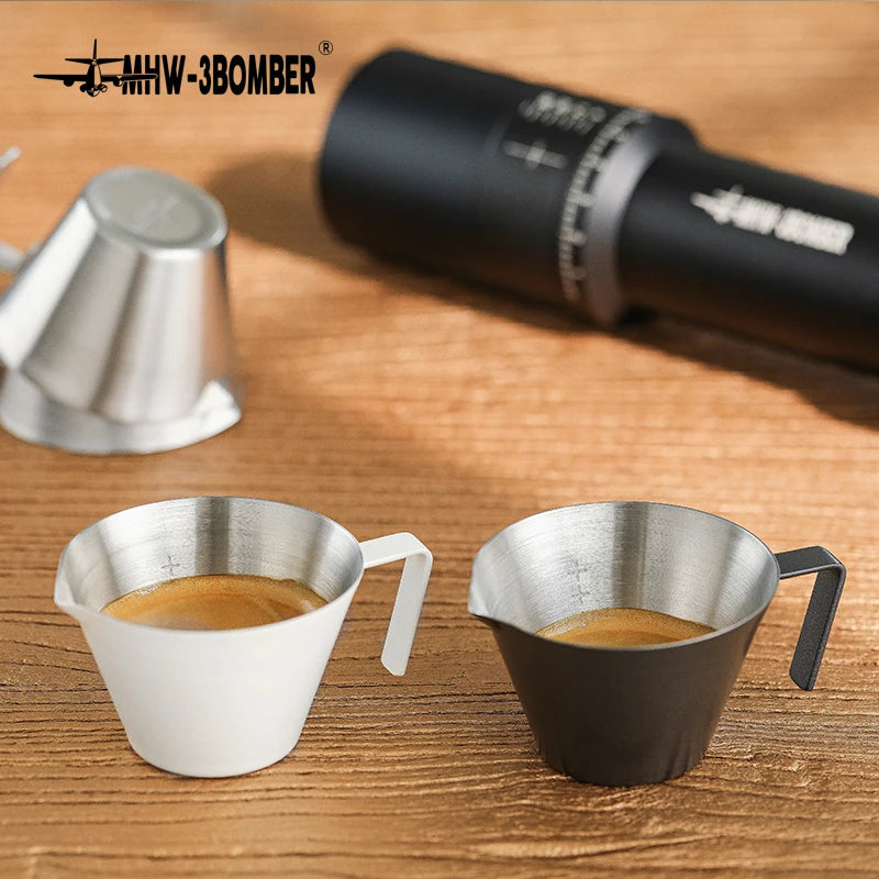 Espresso  Stainless Steel Measuring Cup with Handle Metal