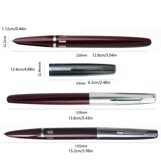 Wing Sung 601 Vacumatic Fountain Pen F Nib Steel Cap