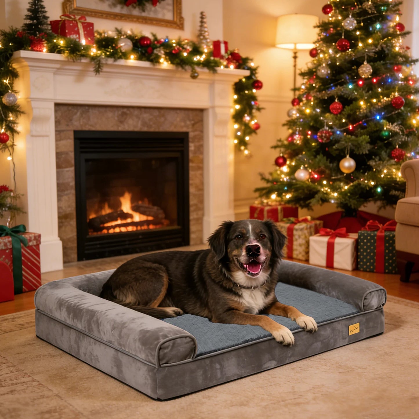 Calming Orthopedic Memory Foam Dog Bed Sofa