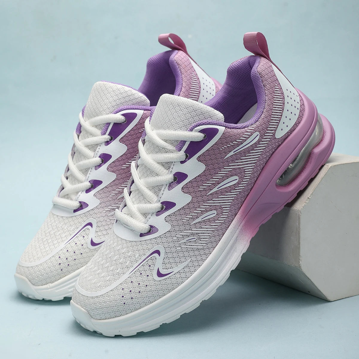 Women Orthopedic Walking Shoes Air Mesh Upper Rubber Sole