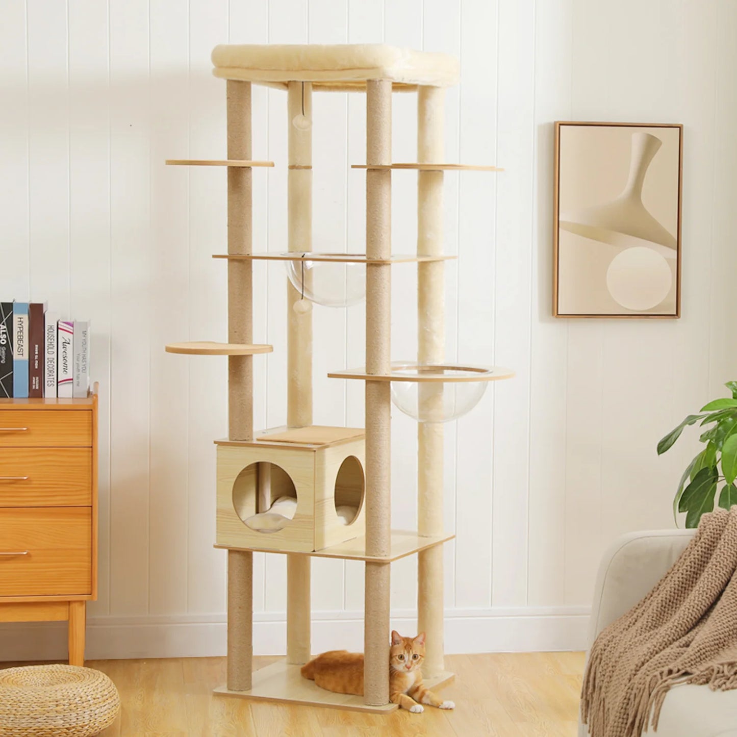 PAWZ Ro Multi Level Cat Tree For Active Indoor Adventures