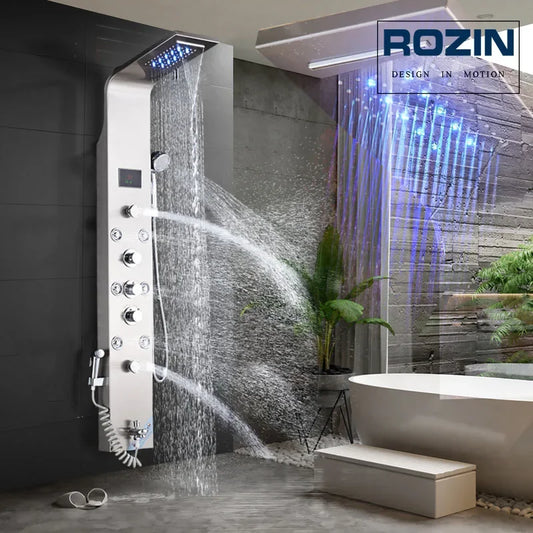 Rozin Intelligent LCD Shower Column System With 6 Modes