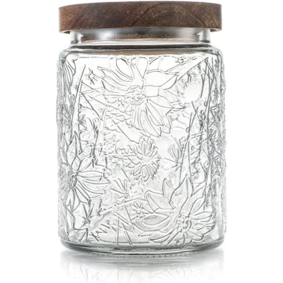 Vintage Glass Jar With Lid
