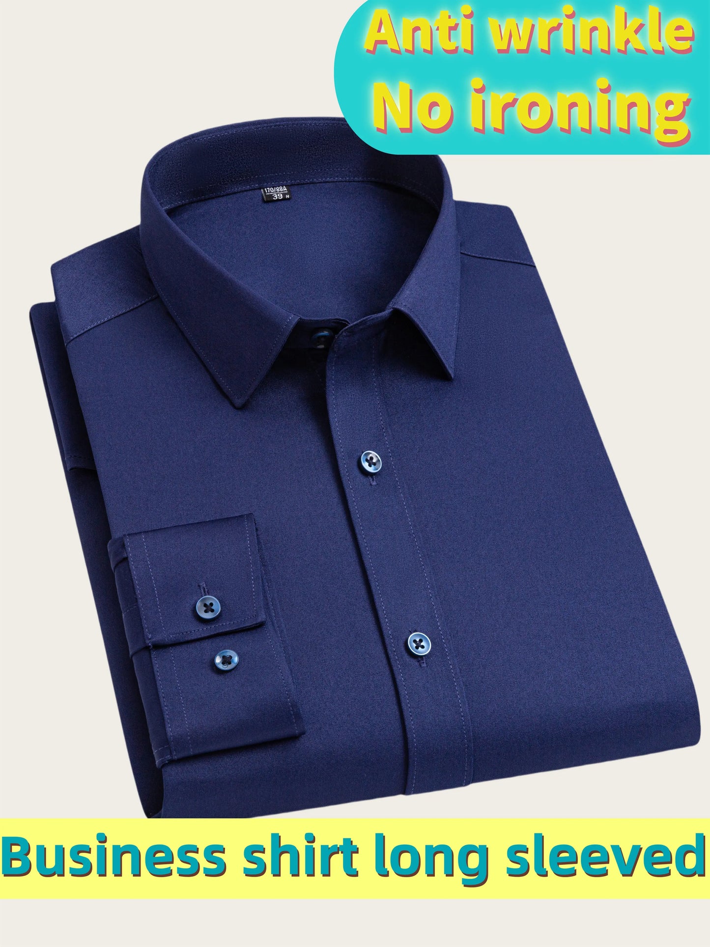 Men's Ultra Stretch Business Long Sleeve Shirt