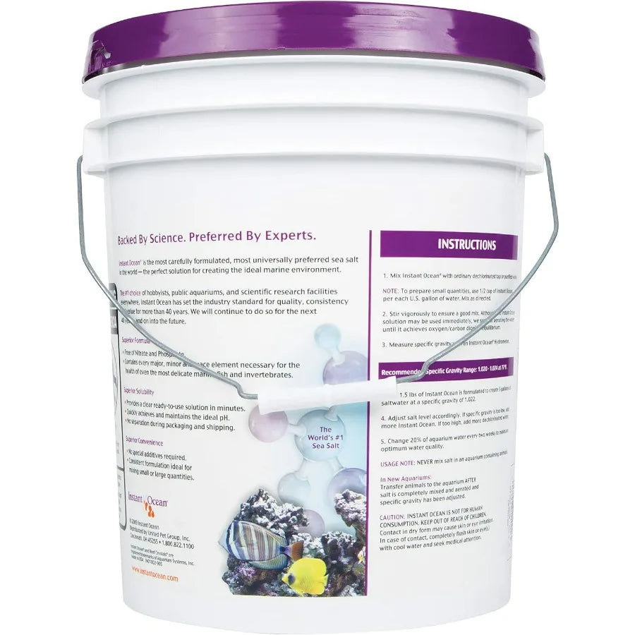 Instant Ocean Sea Salt Provides Vital Nutrients For Reef Aquariums