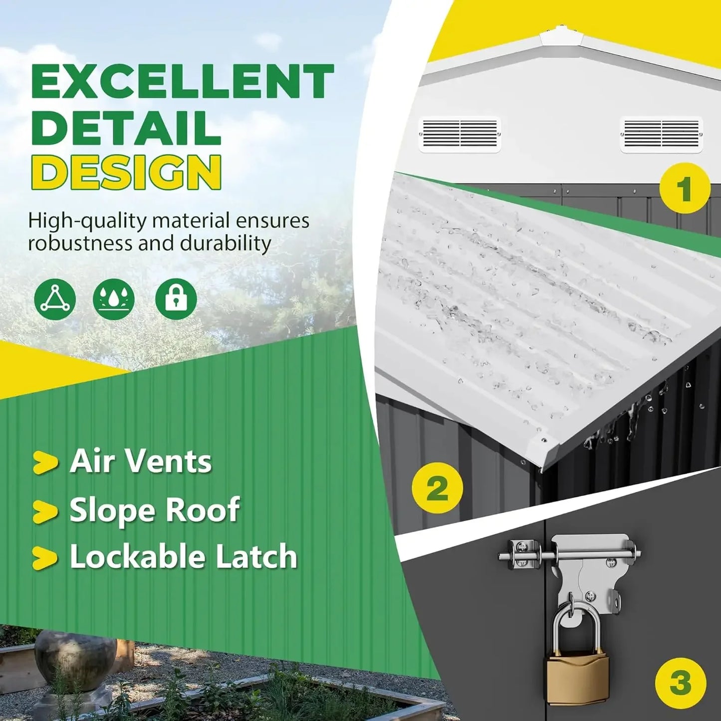 Outdoor Metal Storage Shed