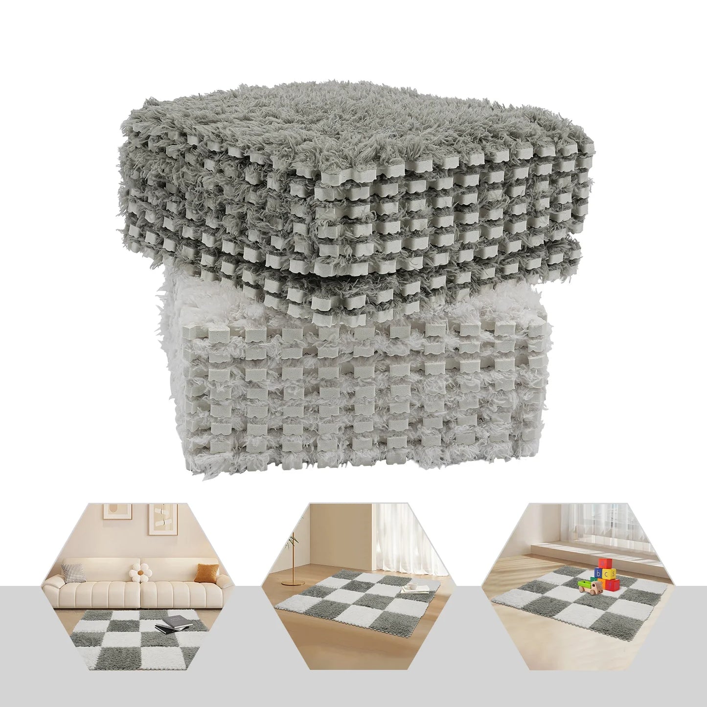 Soft  Interlocking Carpet Tiles