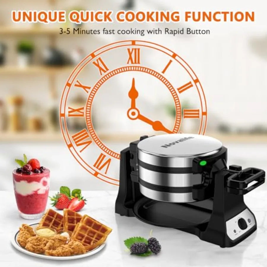 Double Belgian waffle maker
