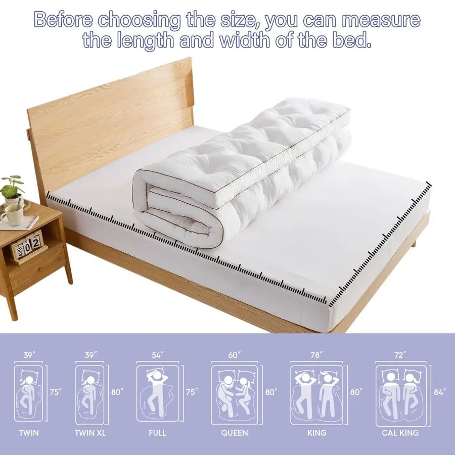 Memory Foam Mattress Topper for Restful Sleep and Support
