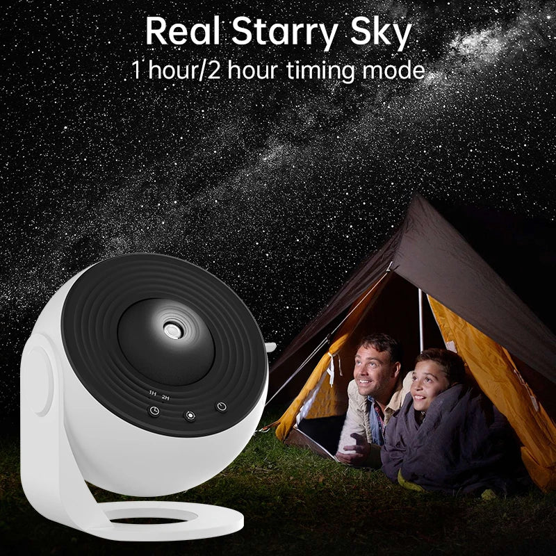 AUSYLE Galaxy Star Night Light Projector 360 Rotating Planetarium Lamp