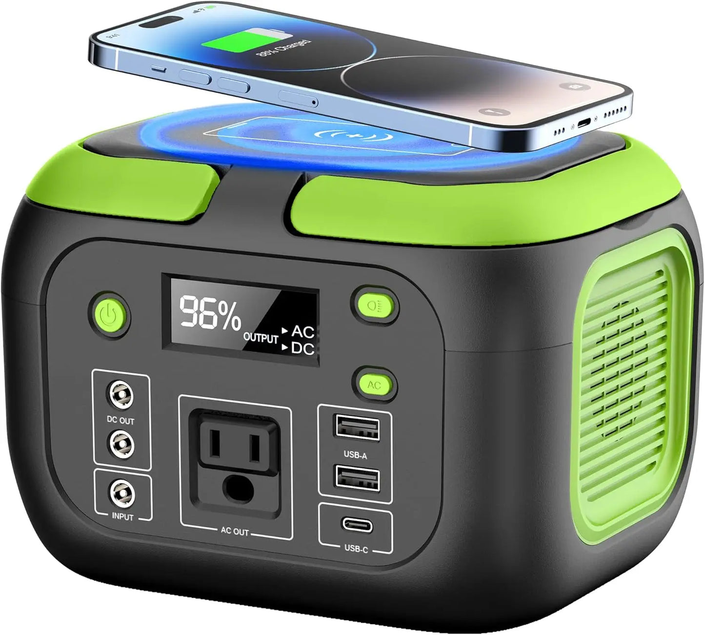 200W Portable Power Station With AC Outlet USB C Port