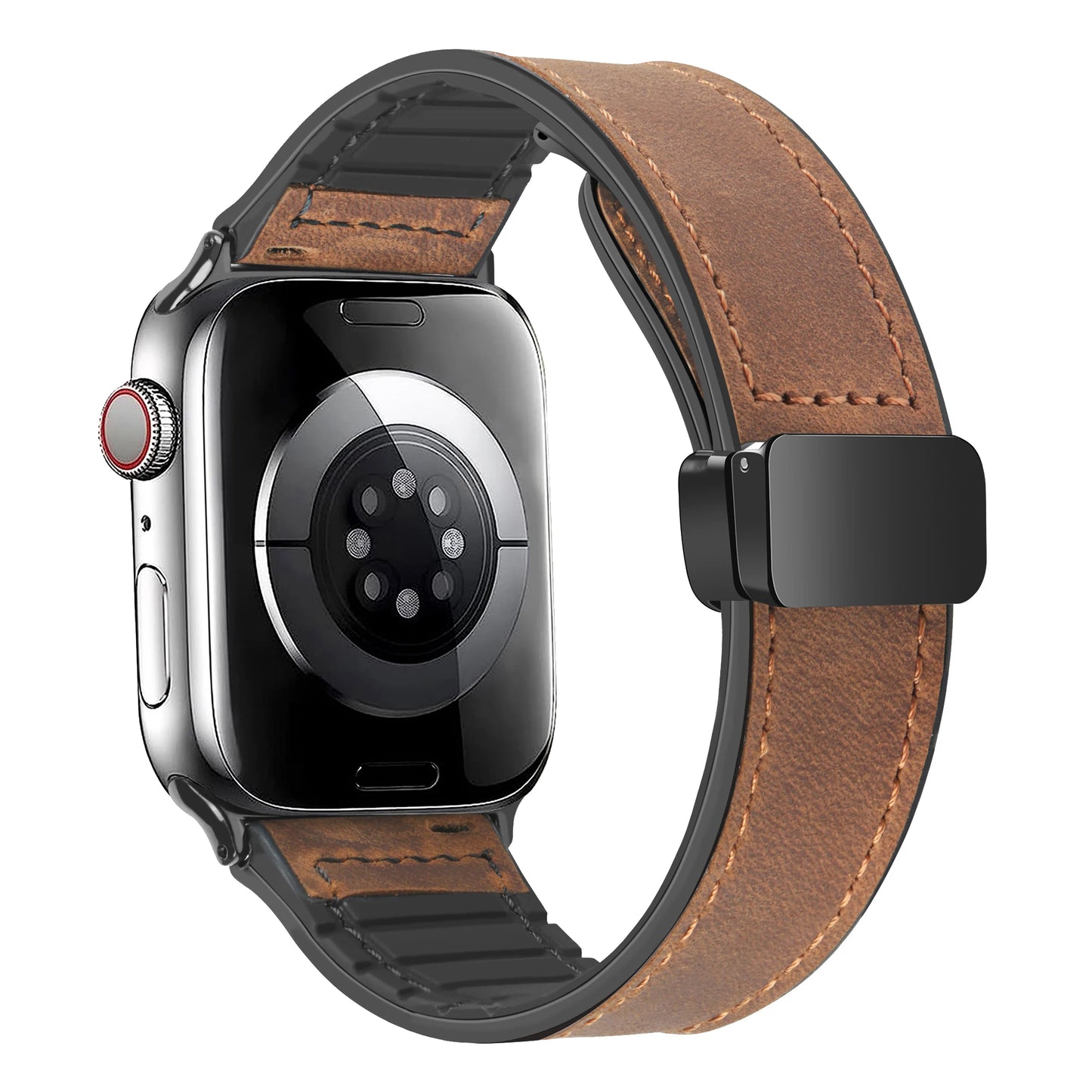 Genuine Leather Watch Strap For AppleWatch Ultra 9 10 SE