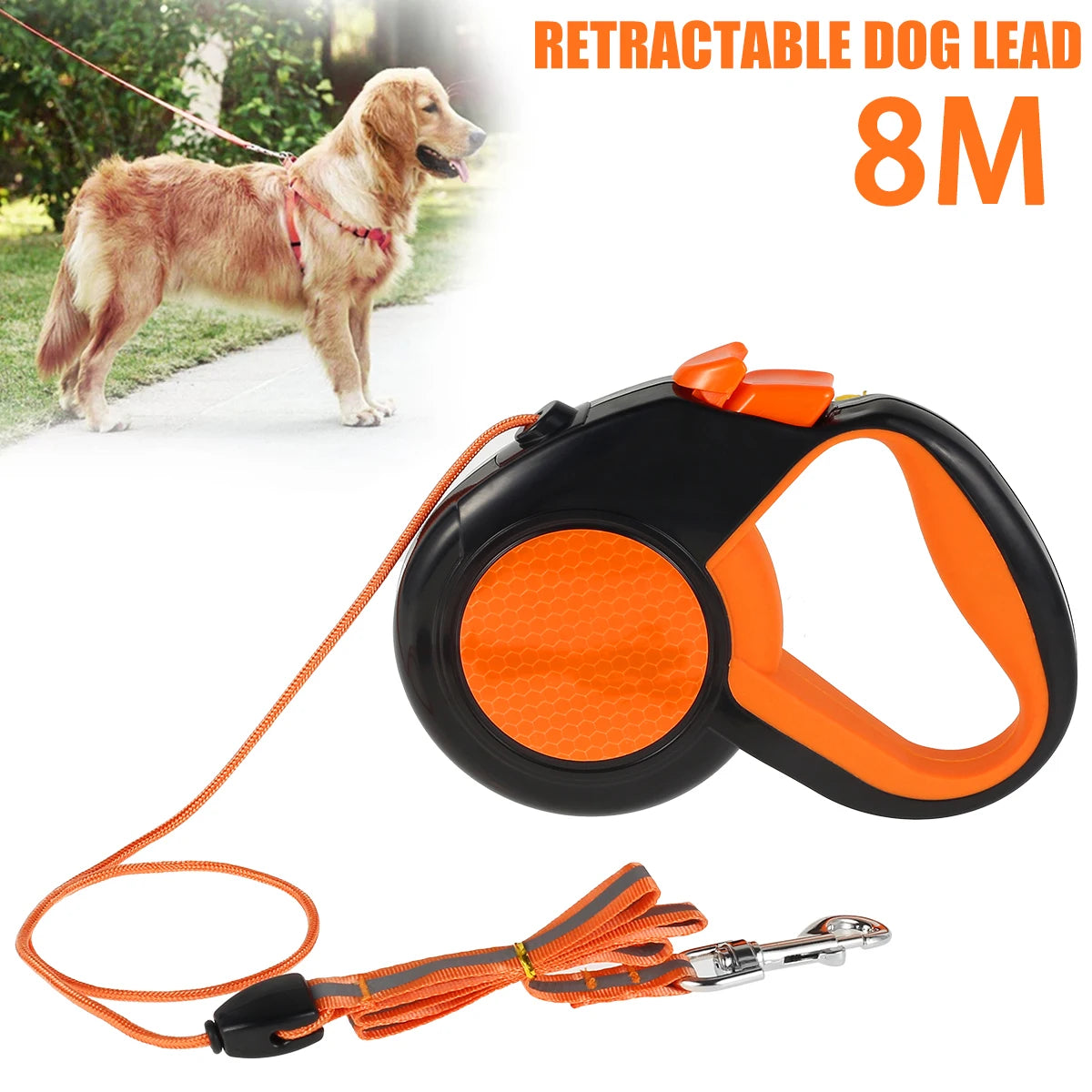 Retractable Dog Lead Heavy Duty Pet Walking Leash