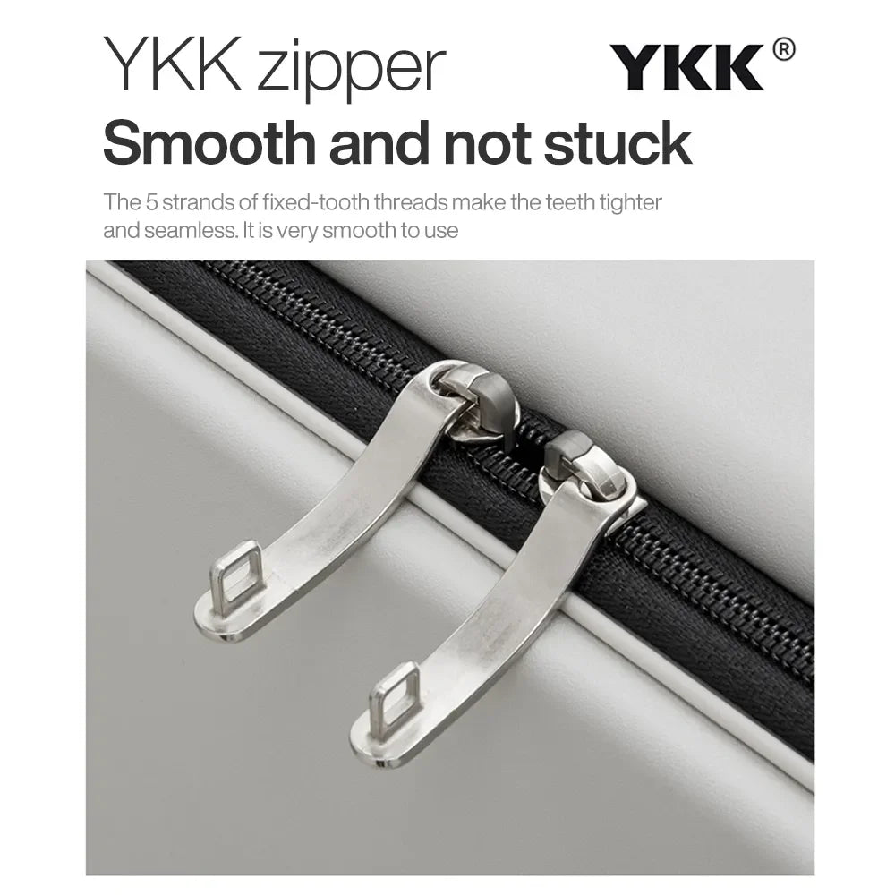 Mixi Unisex Carry On Luggage Hardside PC Aluminum Frame