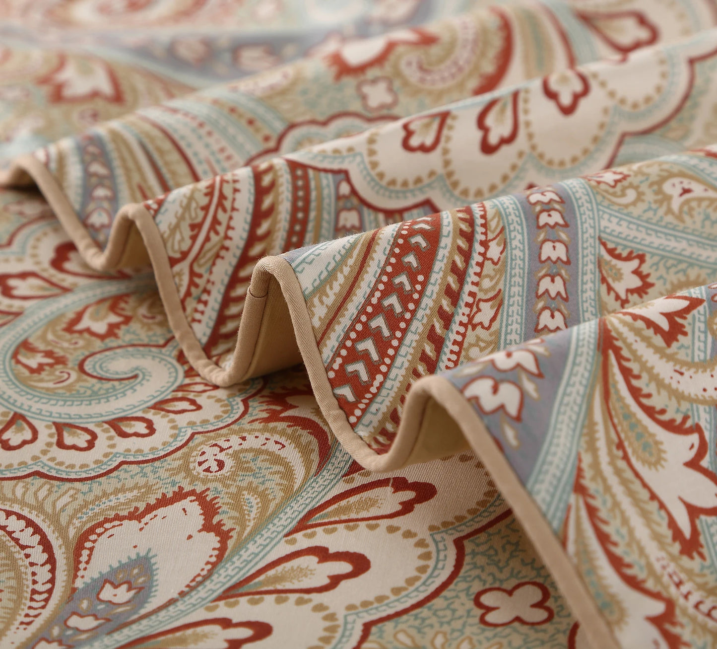 3pc Egyptian Paisley Cotton Duvet Cover Set