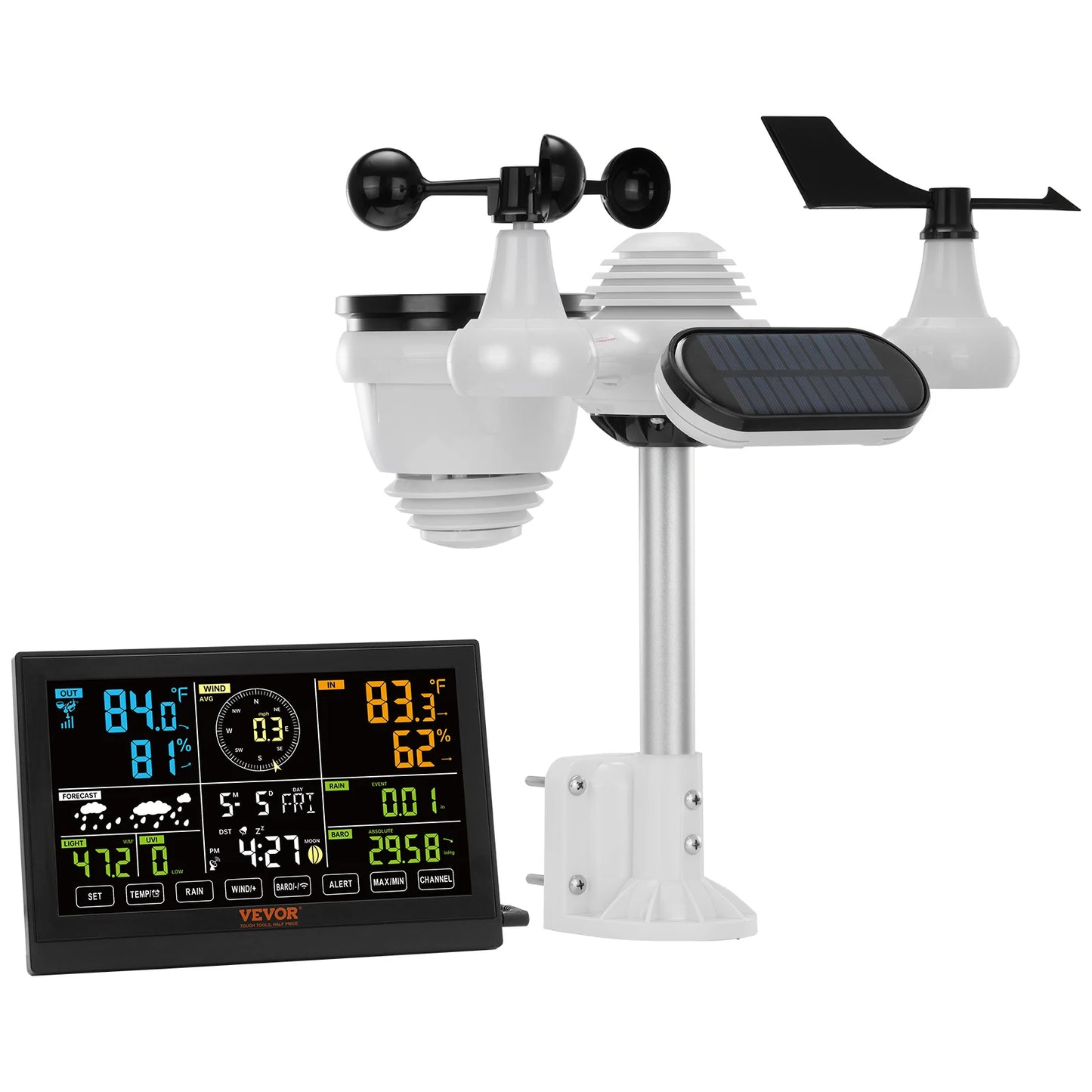 SucceBuy 7-In-1 Wireless Digital Home Weather Station