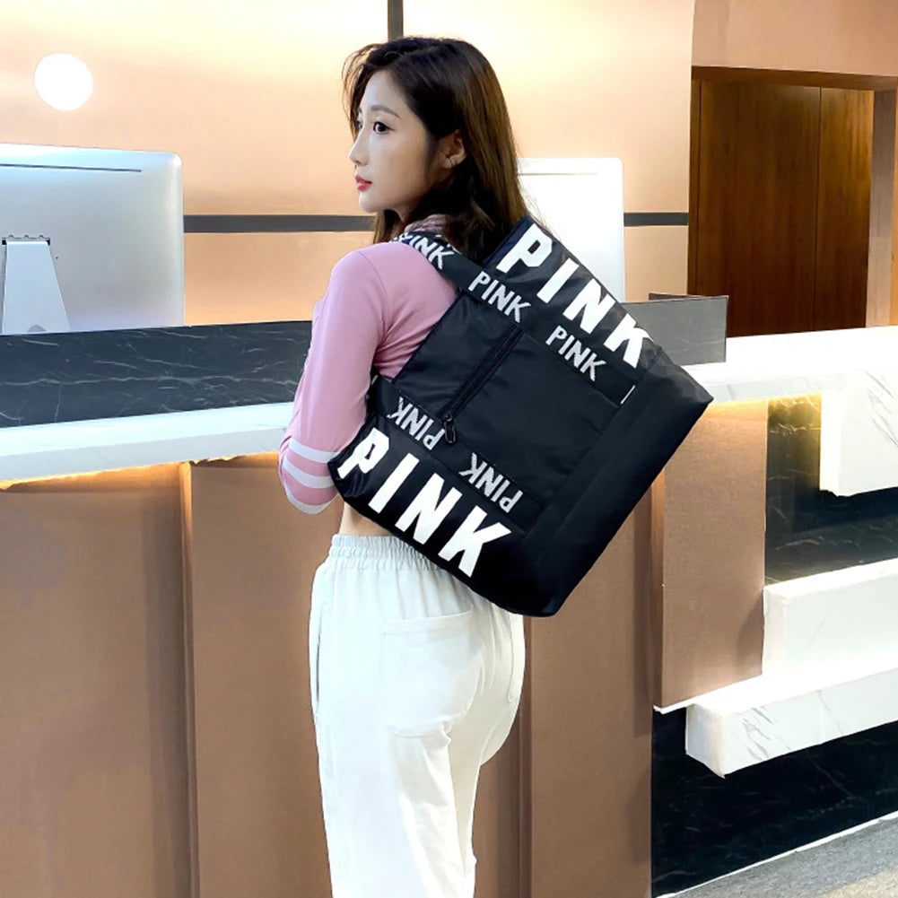 APWIKOGER Nylon Weekender Bag For Weekend Travel Easy Carry Handle