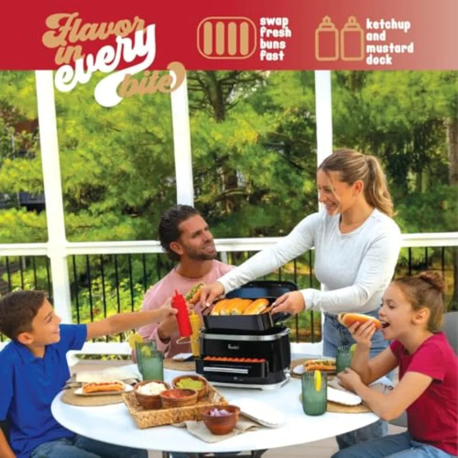 Electric Hot Dog Steamer With Bun Warmer