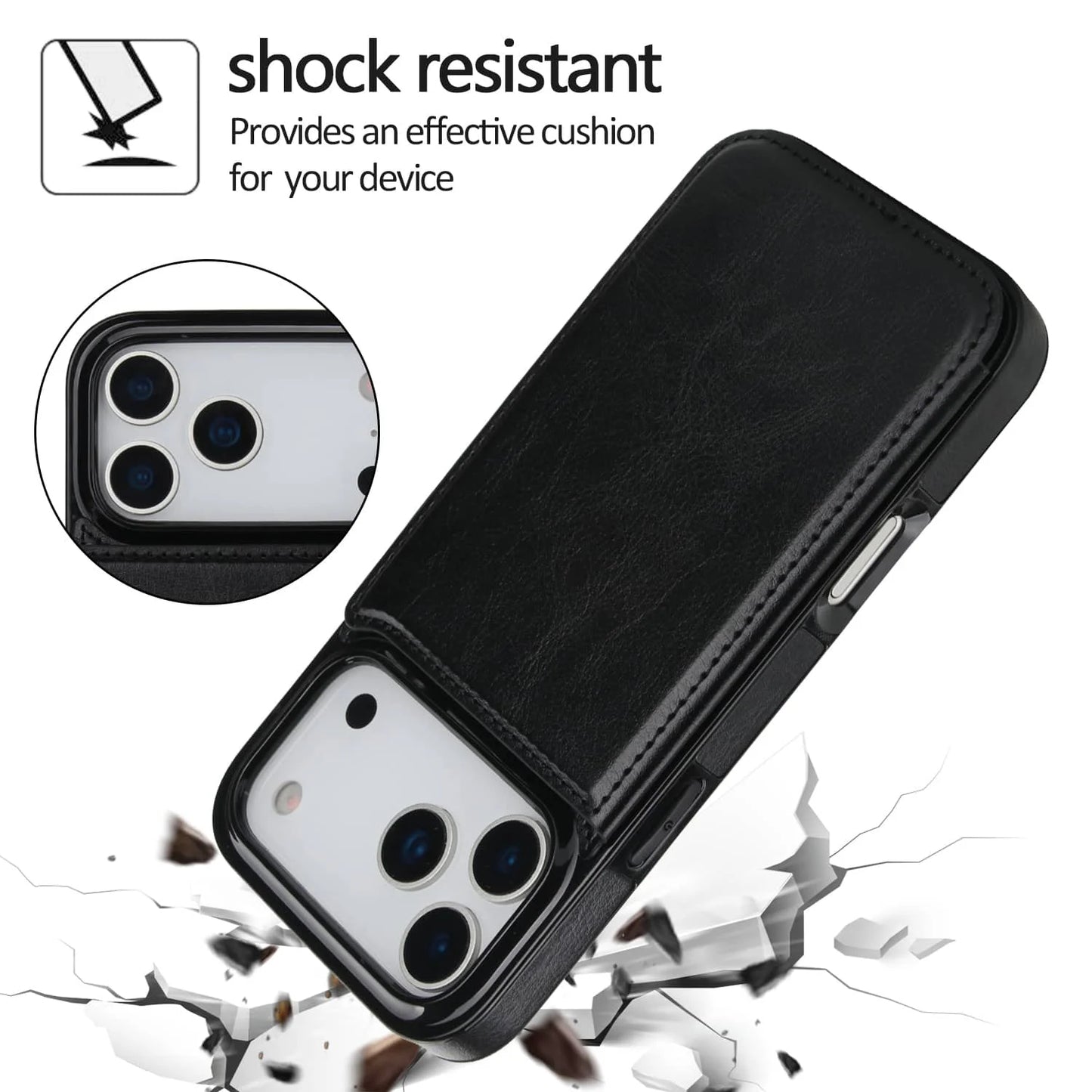 iPhone Pro Max Air Wallet Case With Card Holder Magnetic