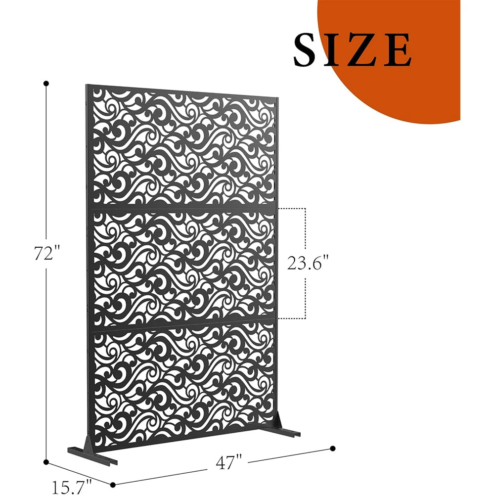 HiMISSH Metal Outdoor Privacy Screens and Panels for Patio