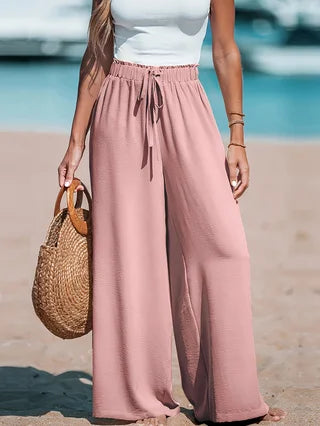 Women's Casual Wide Leg Pants All Season Comfort 100 Percent Polyester