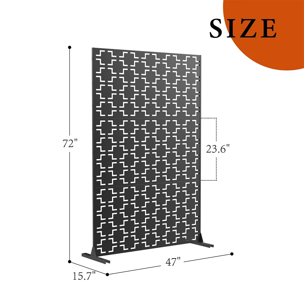 HiMISSH Metal Outdoor Privacy Screens and Panels for Patio